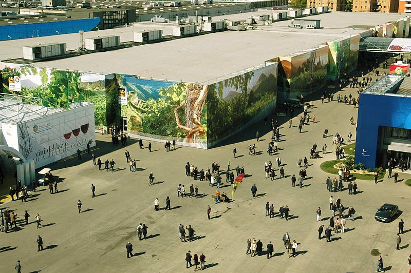 Vinitaly vista della fiera dall'alto