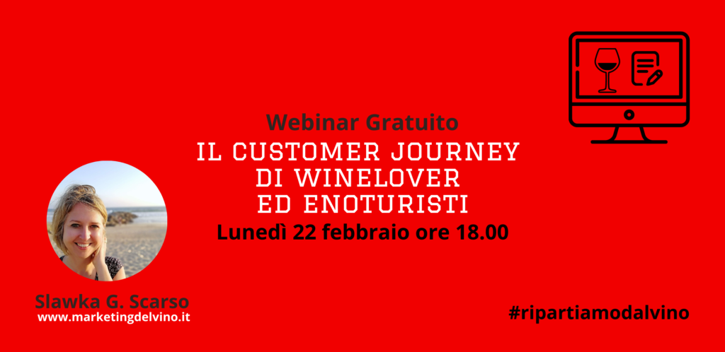 copertina del webinar Il customer journey di winelover ed enoturisti